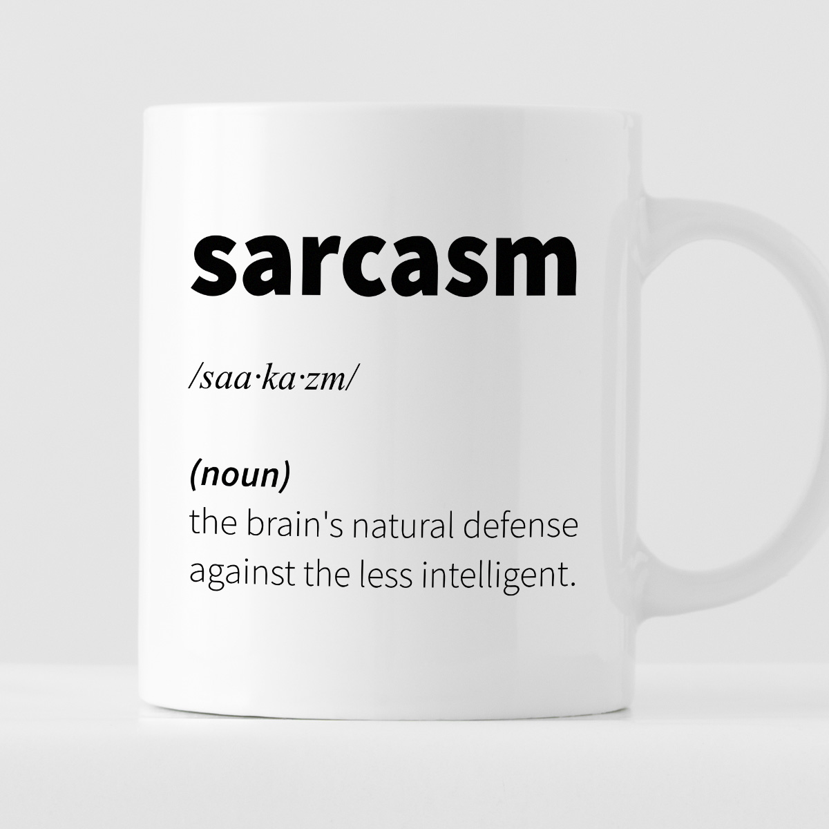 Kubek z nadrukiem "Sarcasm (noun) - vocabulary" zdjęcie 1