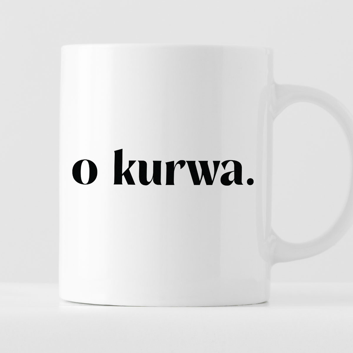 Kubek z nadrukiem "o kurwa." 330 ml zdjęcie 1