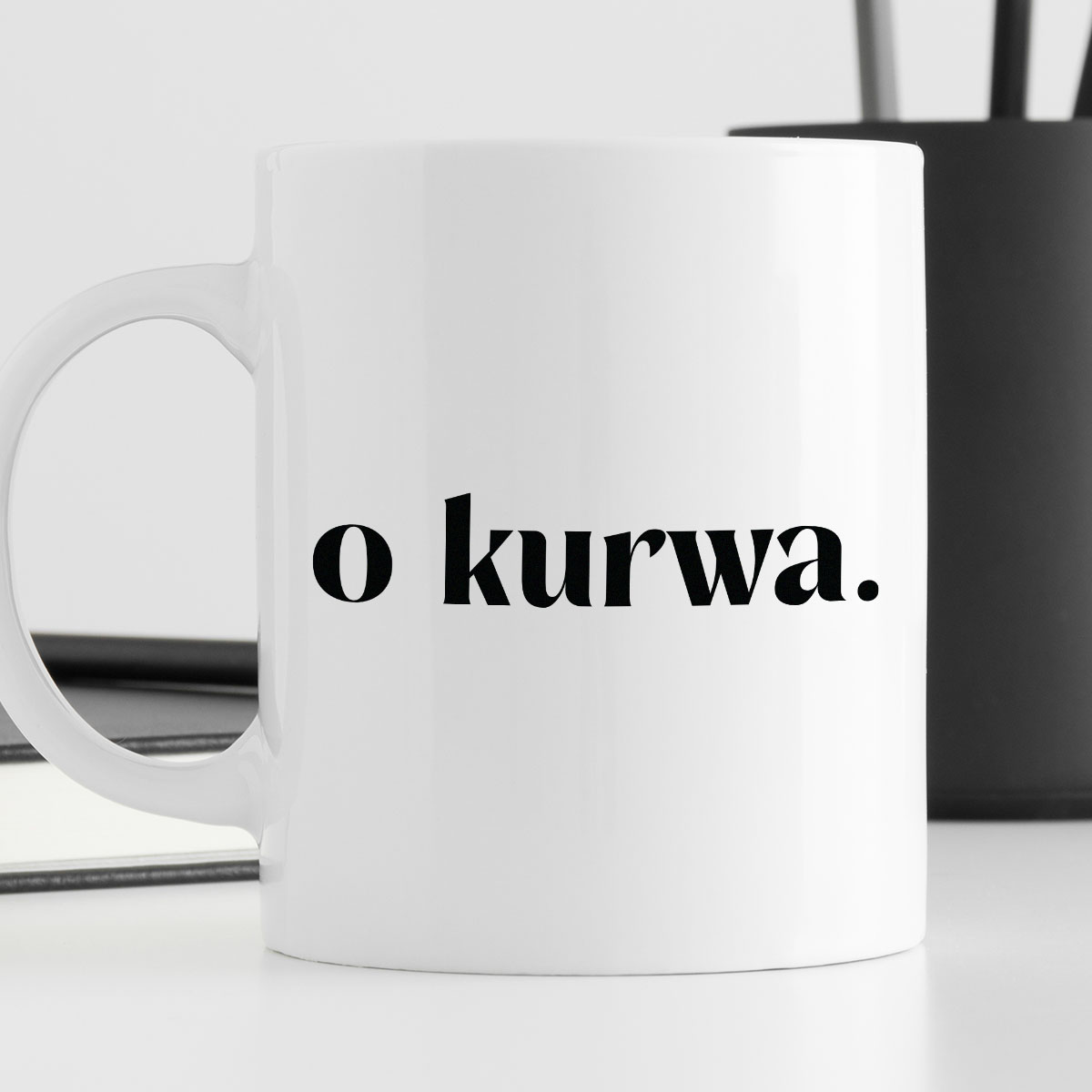 Kubek z nadrukiem "o kurwa." 330 ml zdjęcie 4