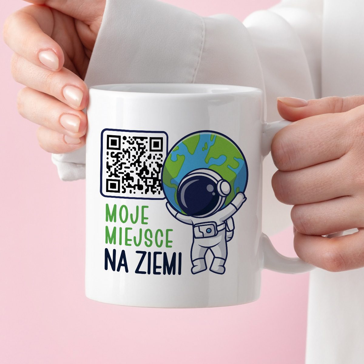 Kubek spersonalizowany - moje miejsce na ziemi - ZDJĘCIE + QR kod zdjęcie 4