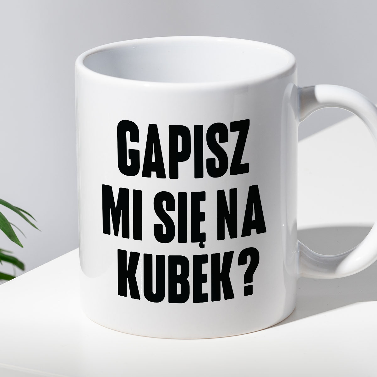 Kubek z nadrukiem "Gapisz mi się na kubek?" zdjęcie 2