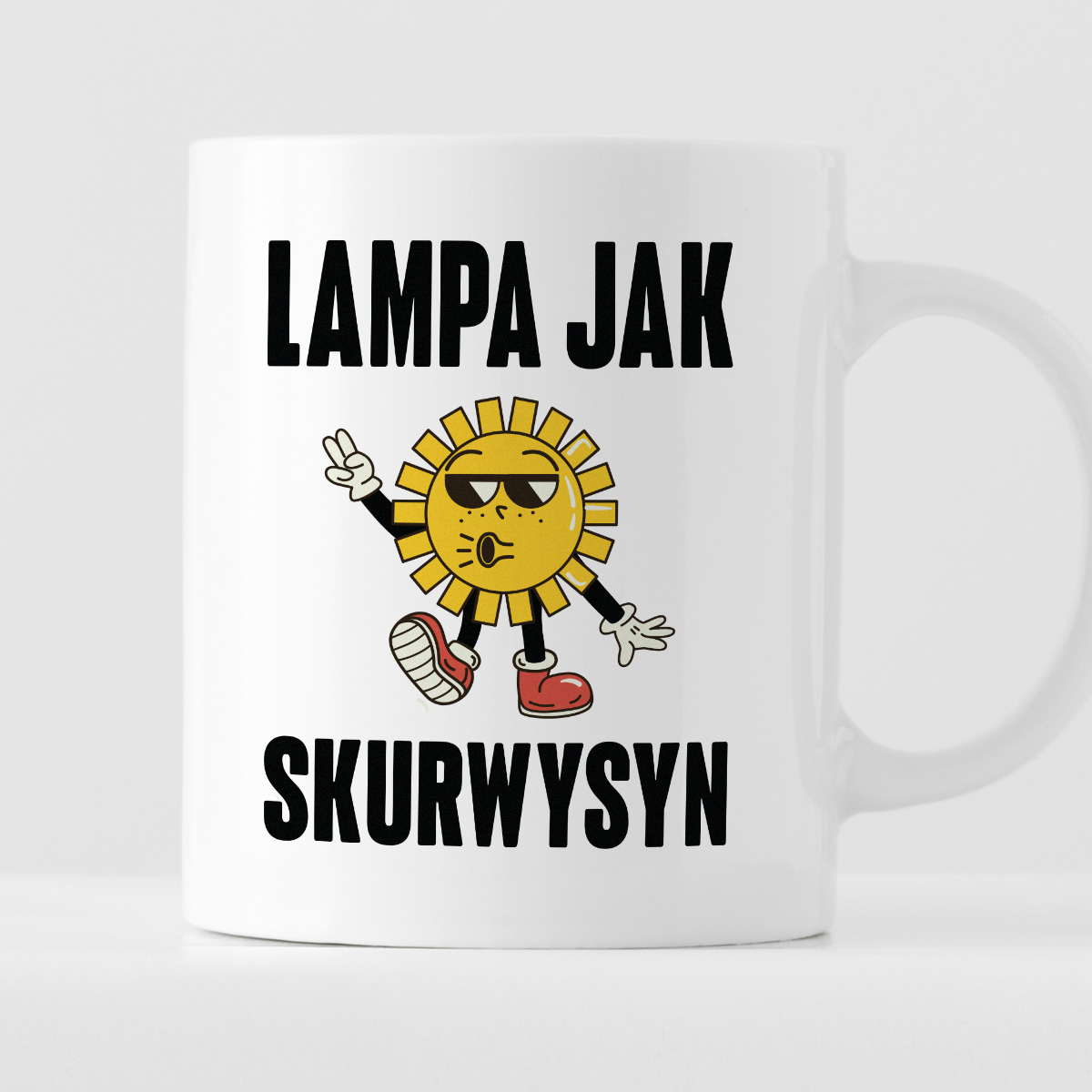 Kubek z nadrukiem "Lampa jak skurwysyn" zdjęcie 1