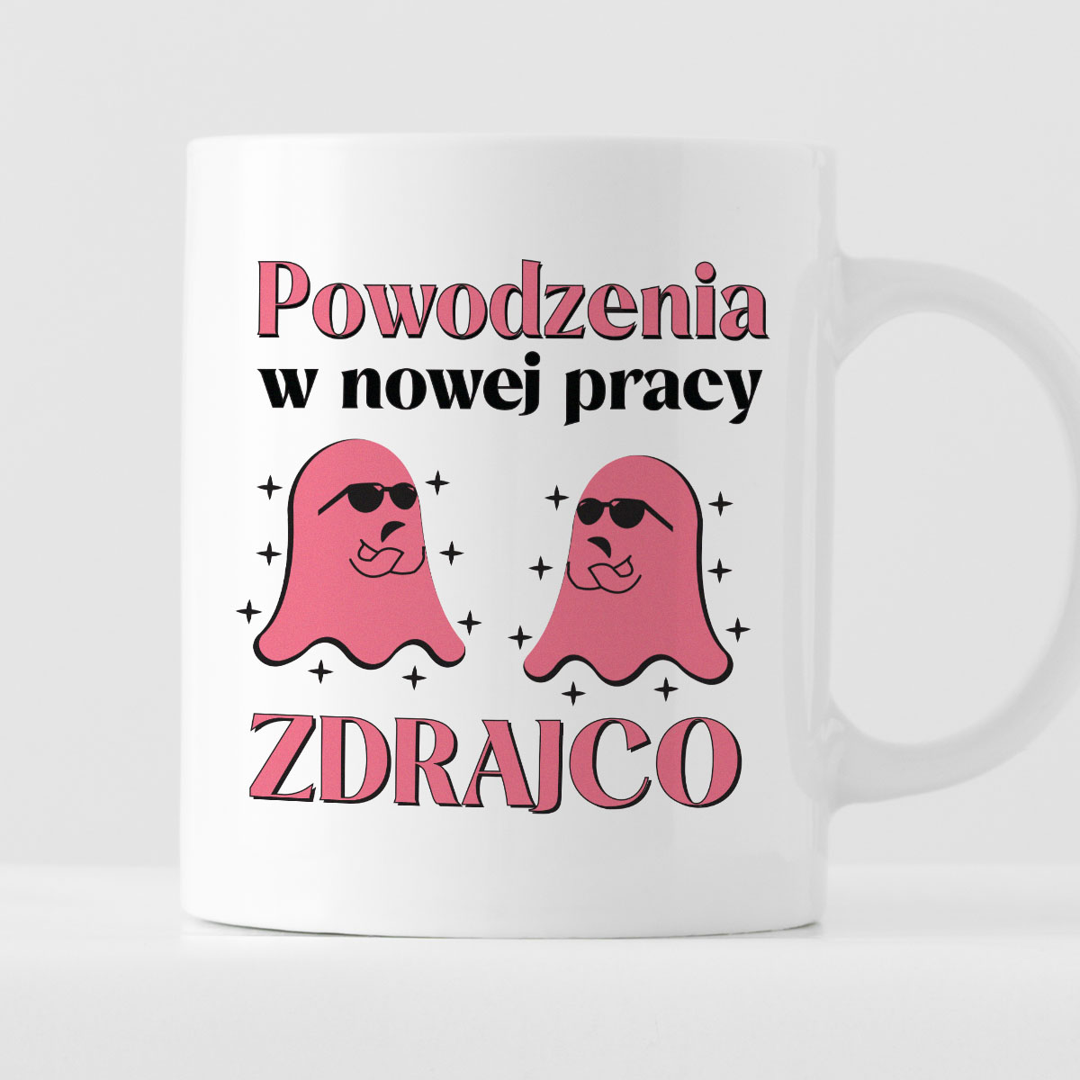 Kubek z nadrukiem "Powodzenia w nowej pracy ZDRAJCO" zdjęcie 1