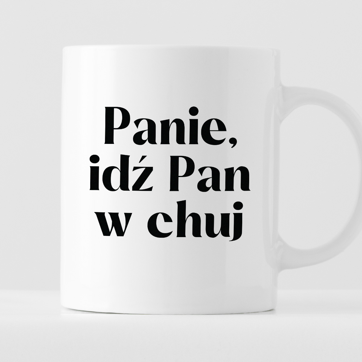 Kubek z nadrukiem "Panie, idź Pan w chuj" zdjęcie 1