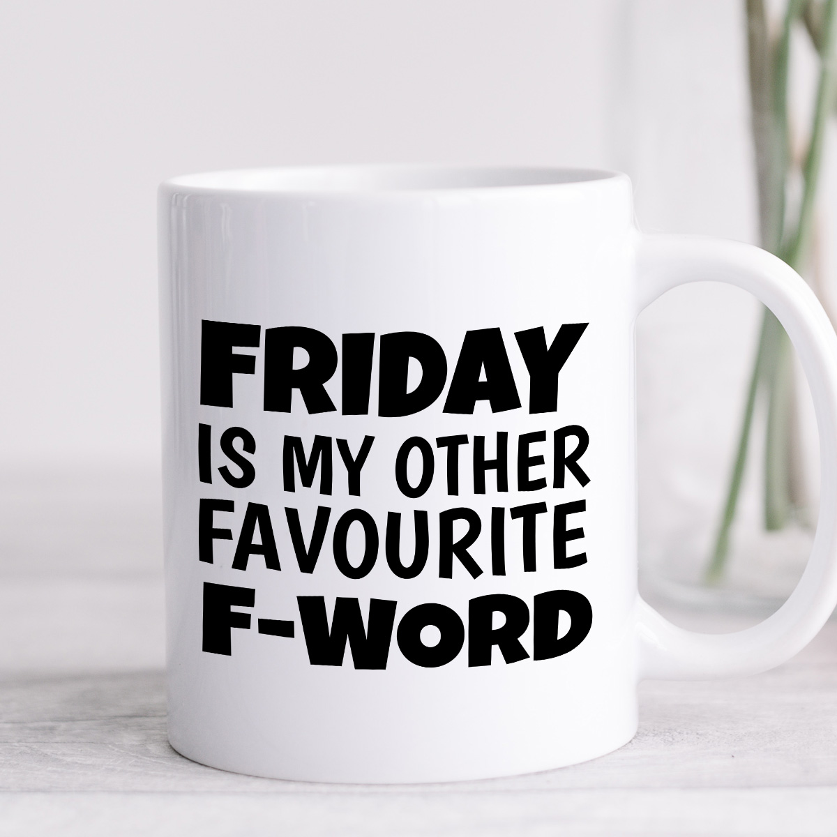 Kubek z nadrukiem "Friday is my other favourite F-word" zdjęcie 4