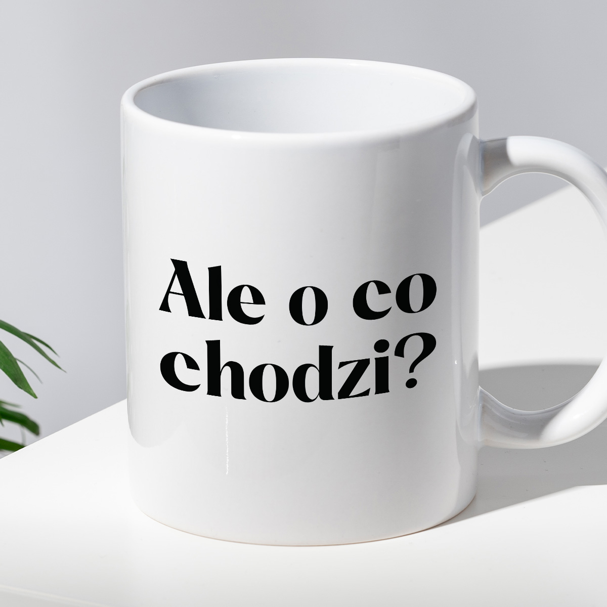 Kubek z nadrukiem "Ale o co chodzi?" zdjęcie 2