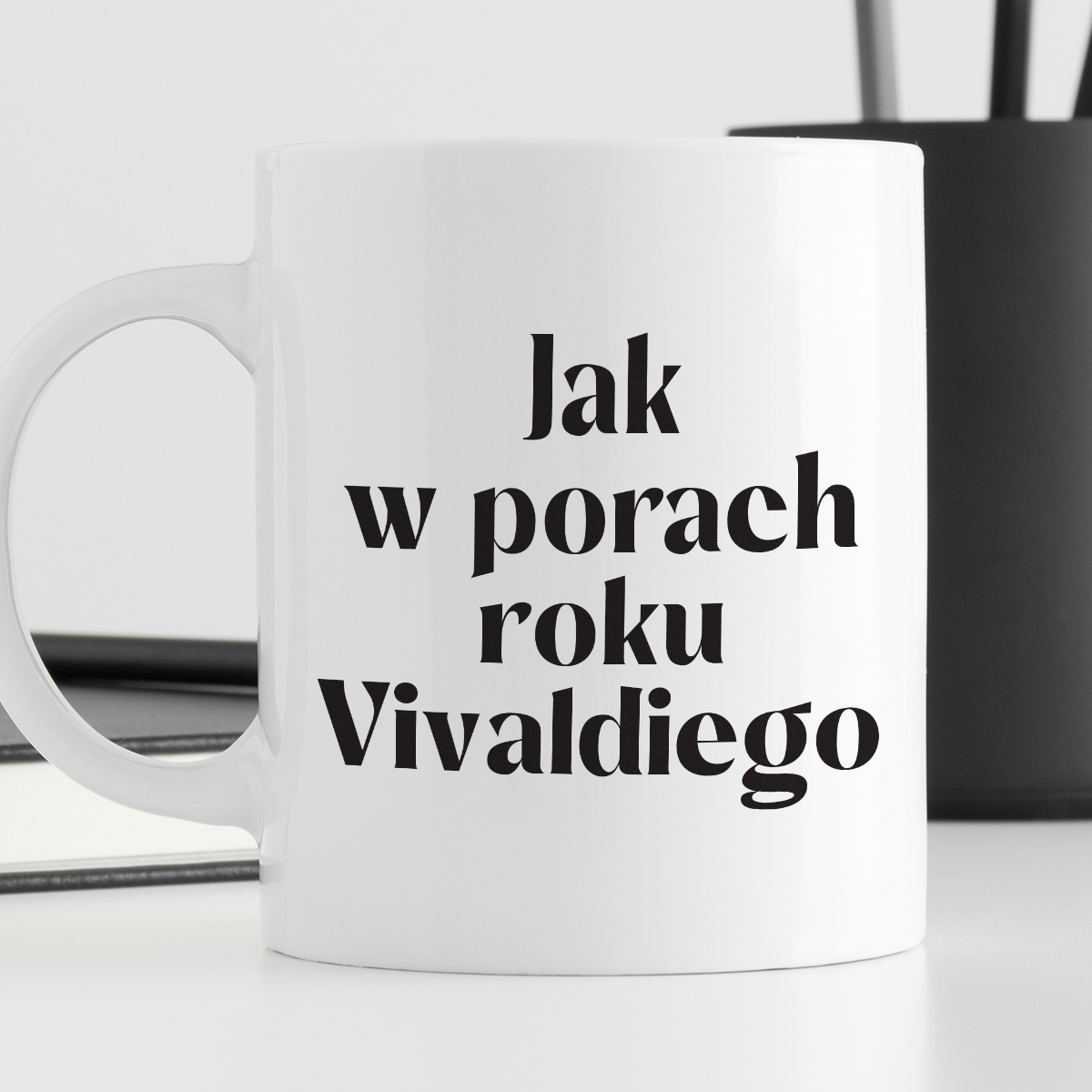 Kubek z nadrukiem "Jak w porach roku Vivaldiego" 330 ml zdjęcie 4