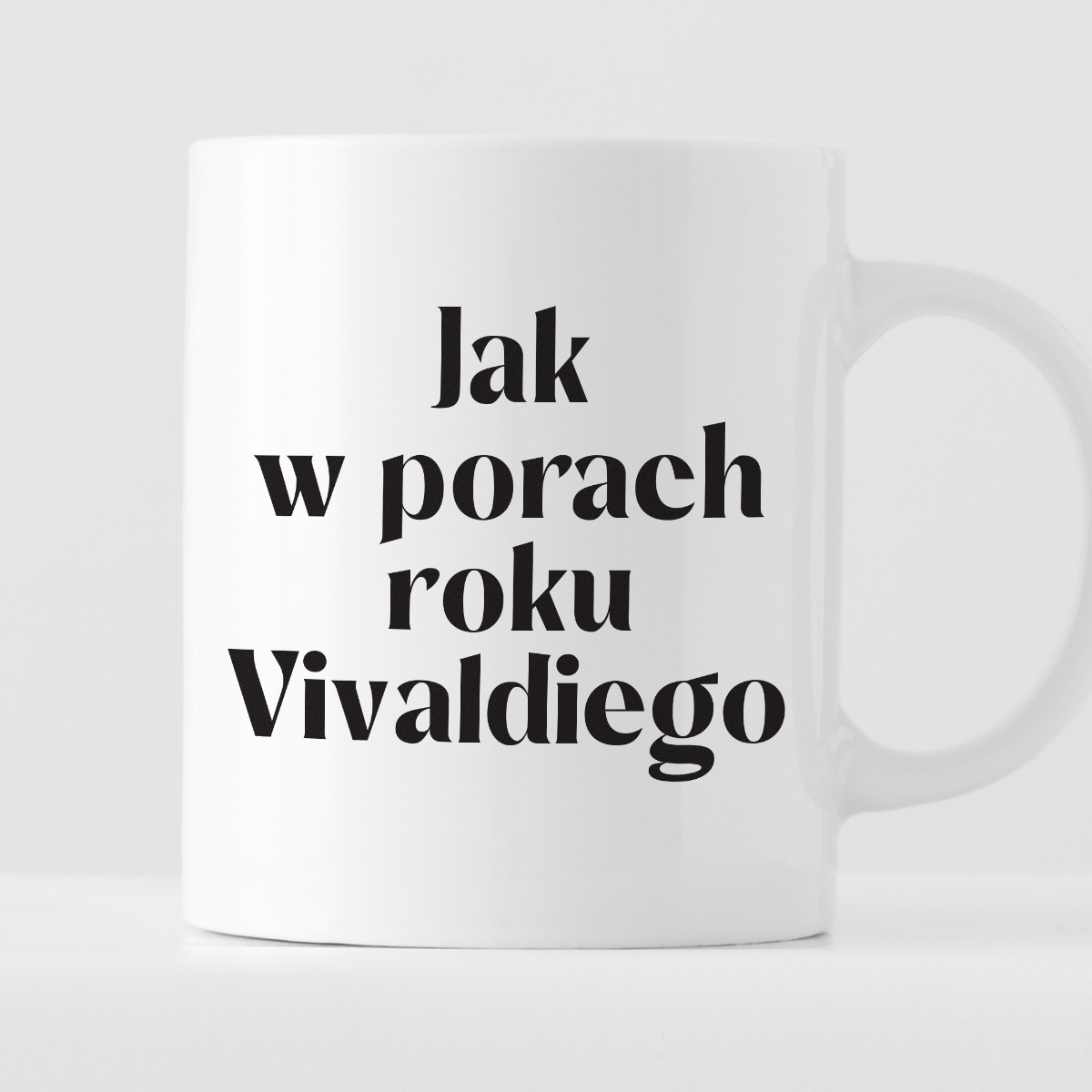 Kubek z nadrukiem "Jak w porach roku Vivaldiego" 330 ml zdjęcie 1