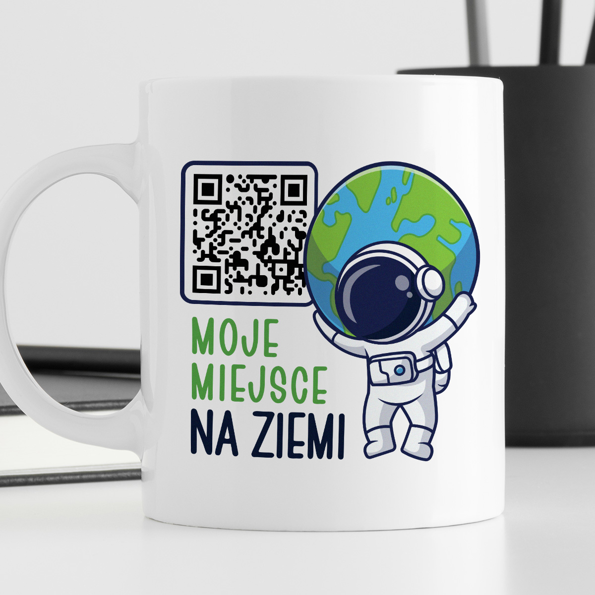 Kubek spersonalizowany - moje miejsce na ziemi - QR kod zdjęcie 4