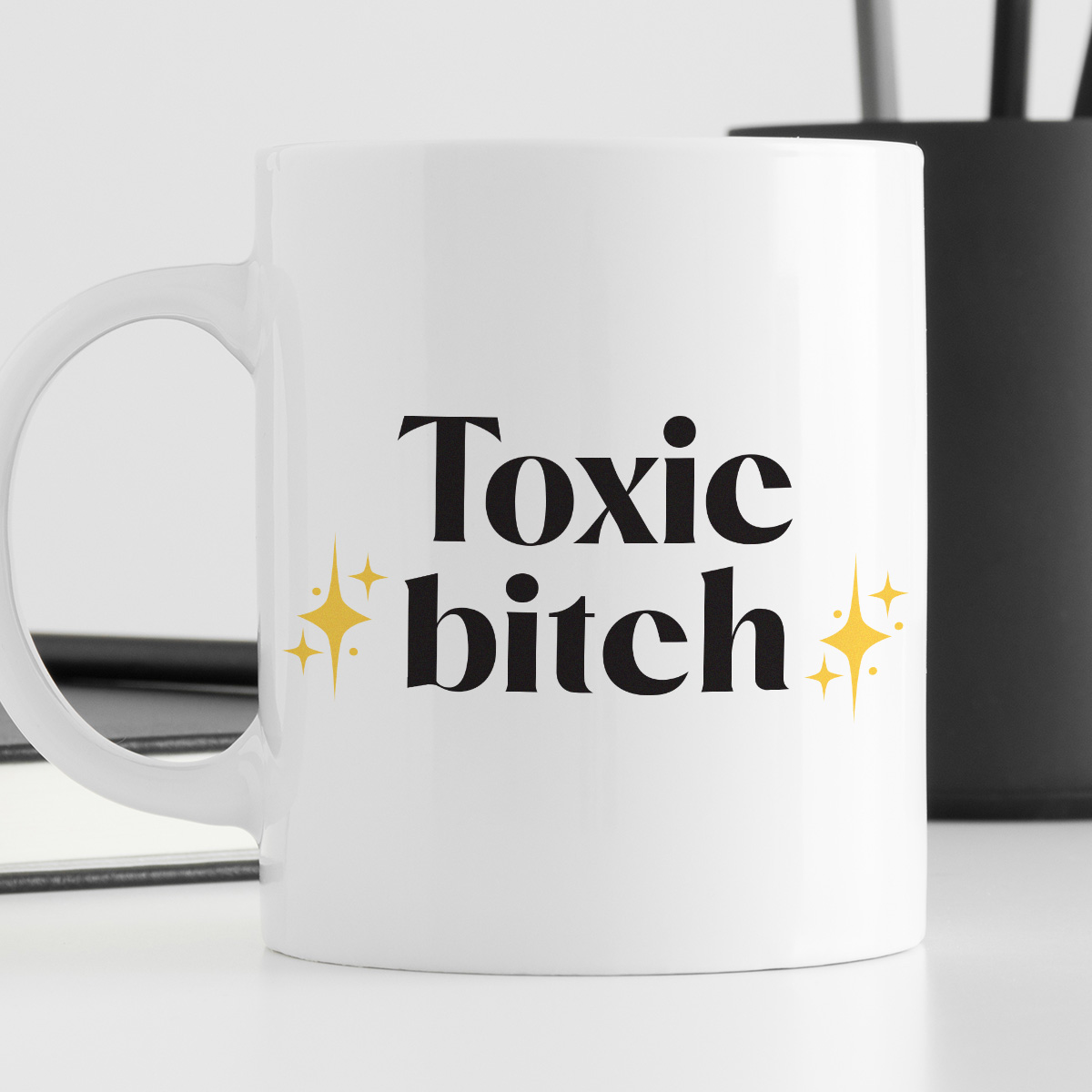 Kubek z nadrukiem "Toxic bitch" zdjęcie 4