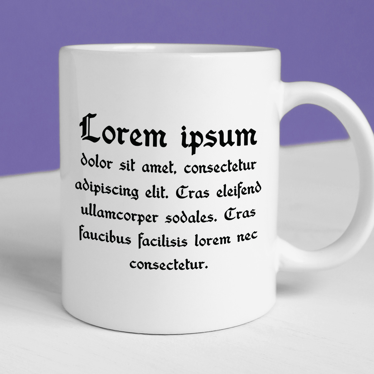 Kubek z nadrukiem "Lorem ipsum dolor sit amet..." zdjęcie 4