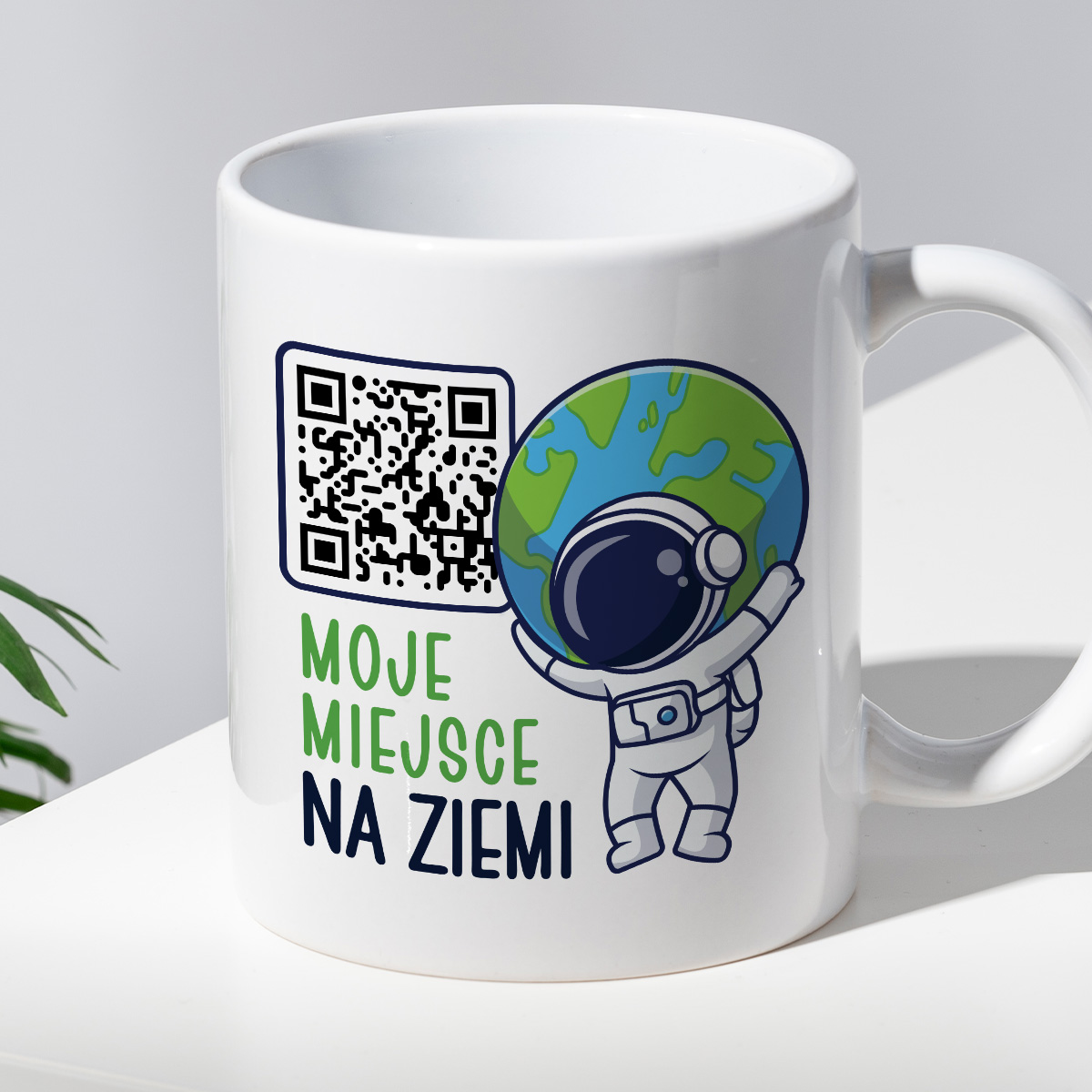 Kubek spersonalizowany - moje miejsce na ziemi - ZDJĘCIE + QR kod zdjęcie 2