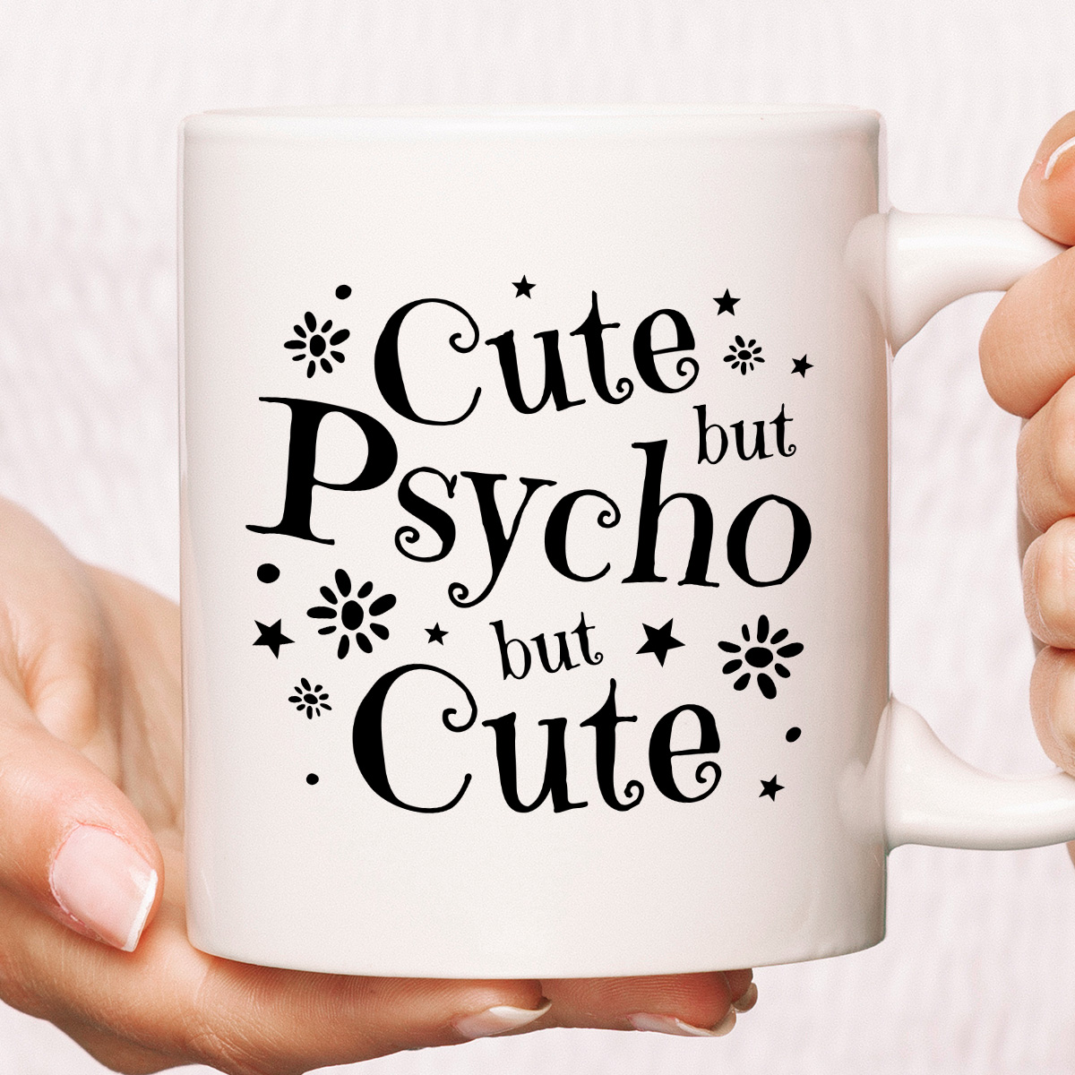 Kubek z nadrukiem "Cute but Psycho but Cute" zdjęcie 1