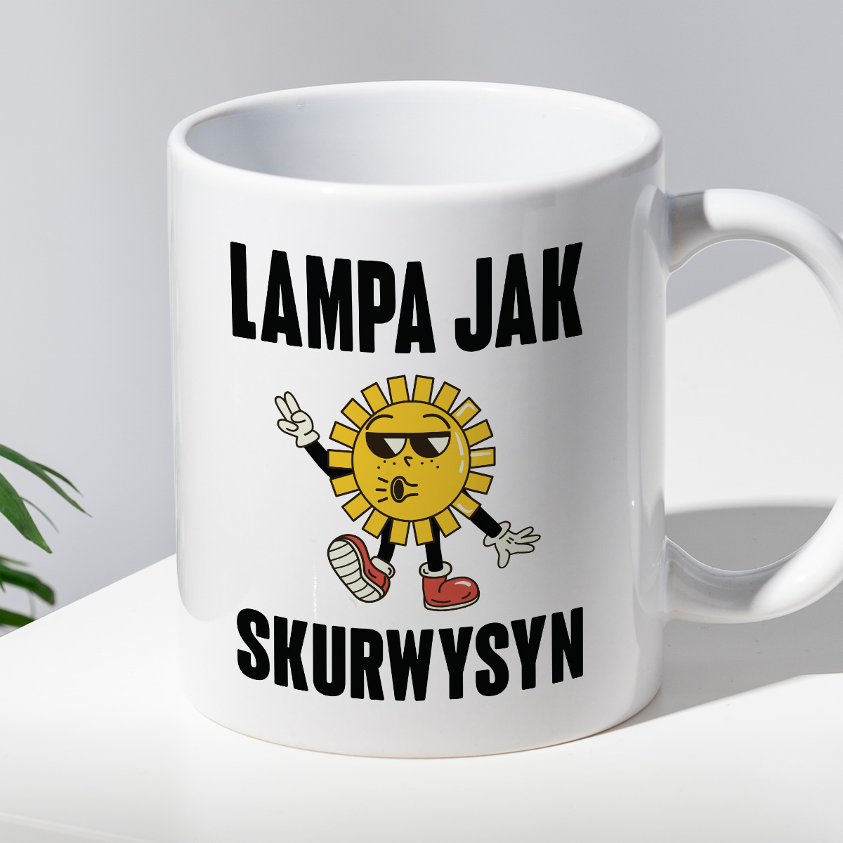 Kubek z nadrukiem "Lampa jak skurwysyn" zdjęcie 2