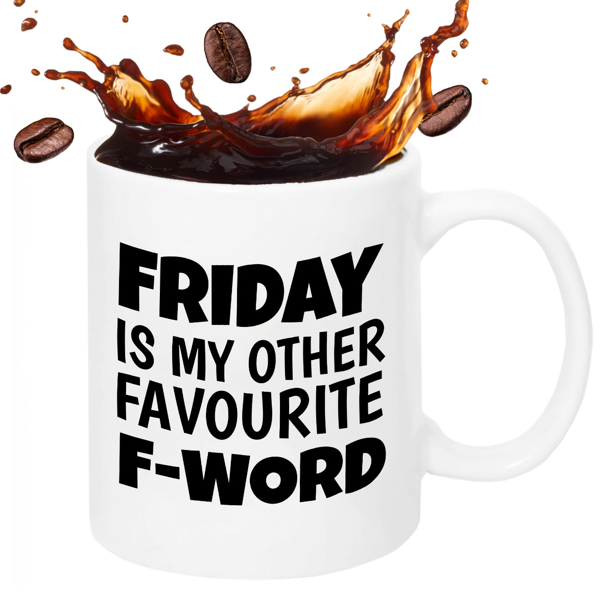 Kubek z nadrukiem "Friday is my other favourite F-word" zdjęcie 2