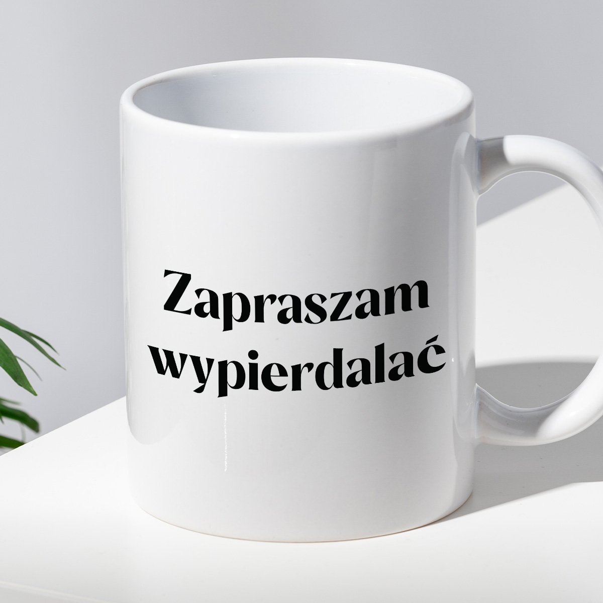 Kubek z nadrukiem "Zapraszam wypierdalać" 330 ml zdjęcie 2