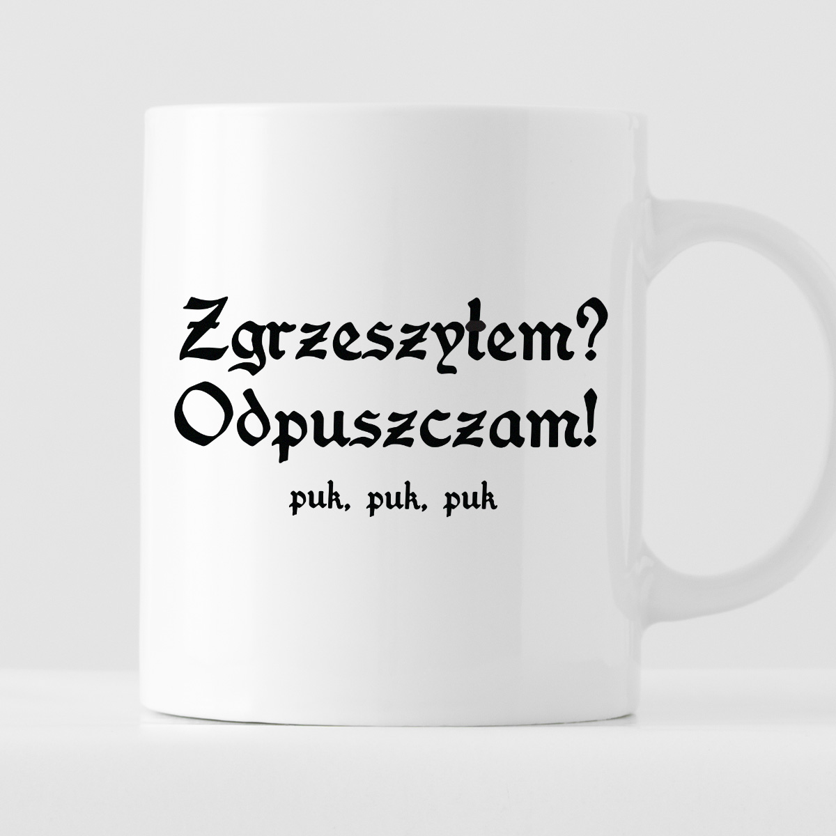 Kubek z nadrukiem "Kubek z nadrukiem "Zgrzeszyłem? Odpuszczam!" 1670/17 zdjęcie 1