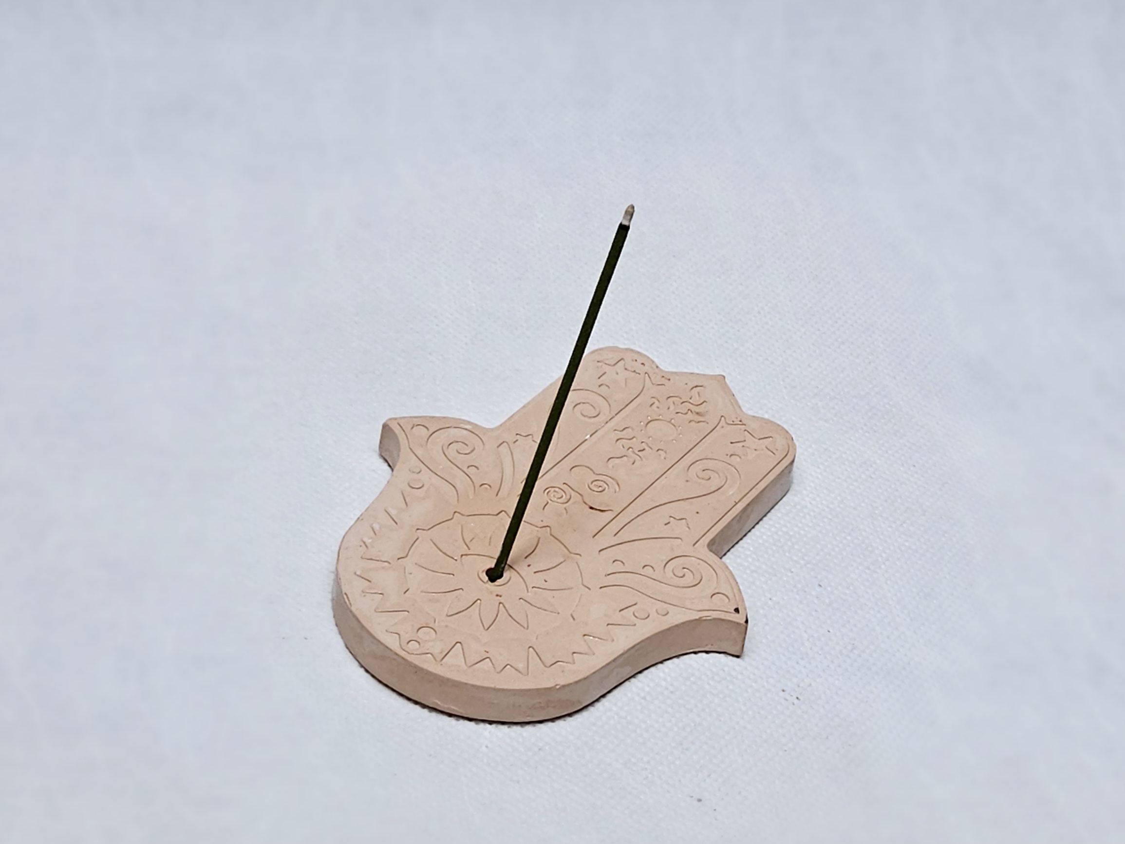 Podstawka Dłoń Beżowa Słońce - Adrianna Rabiniak Handmade zdjęcie 1