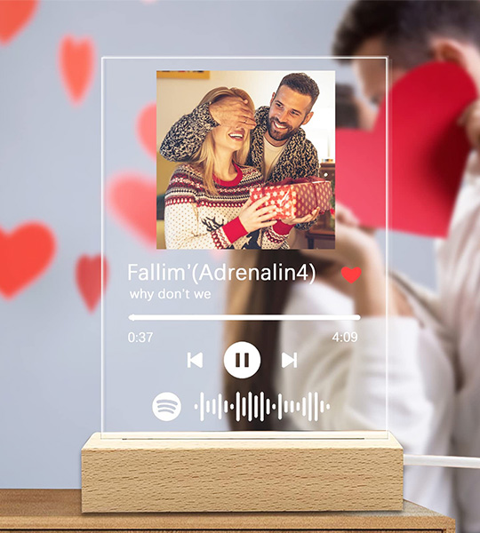 Ramka Spotify na szkle akrylowym