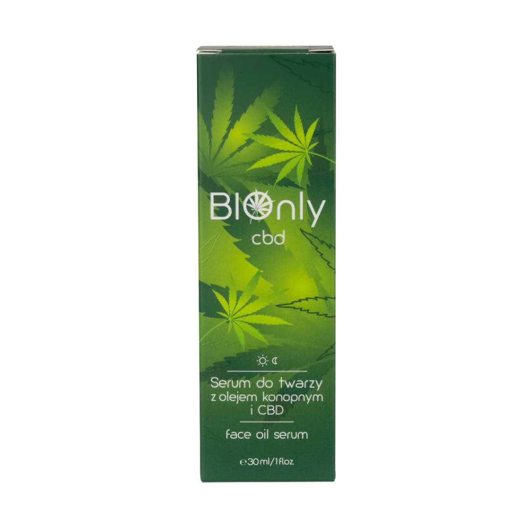 Serum do twarzy z olejem konopnym i CBD 30ml - BIOnly zdjęcie 3