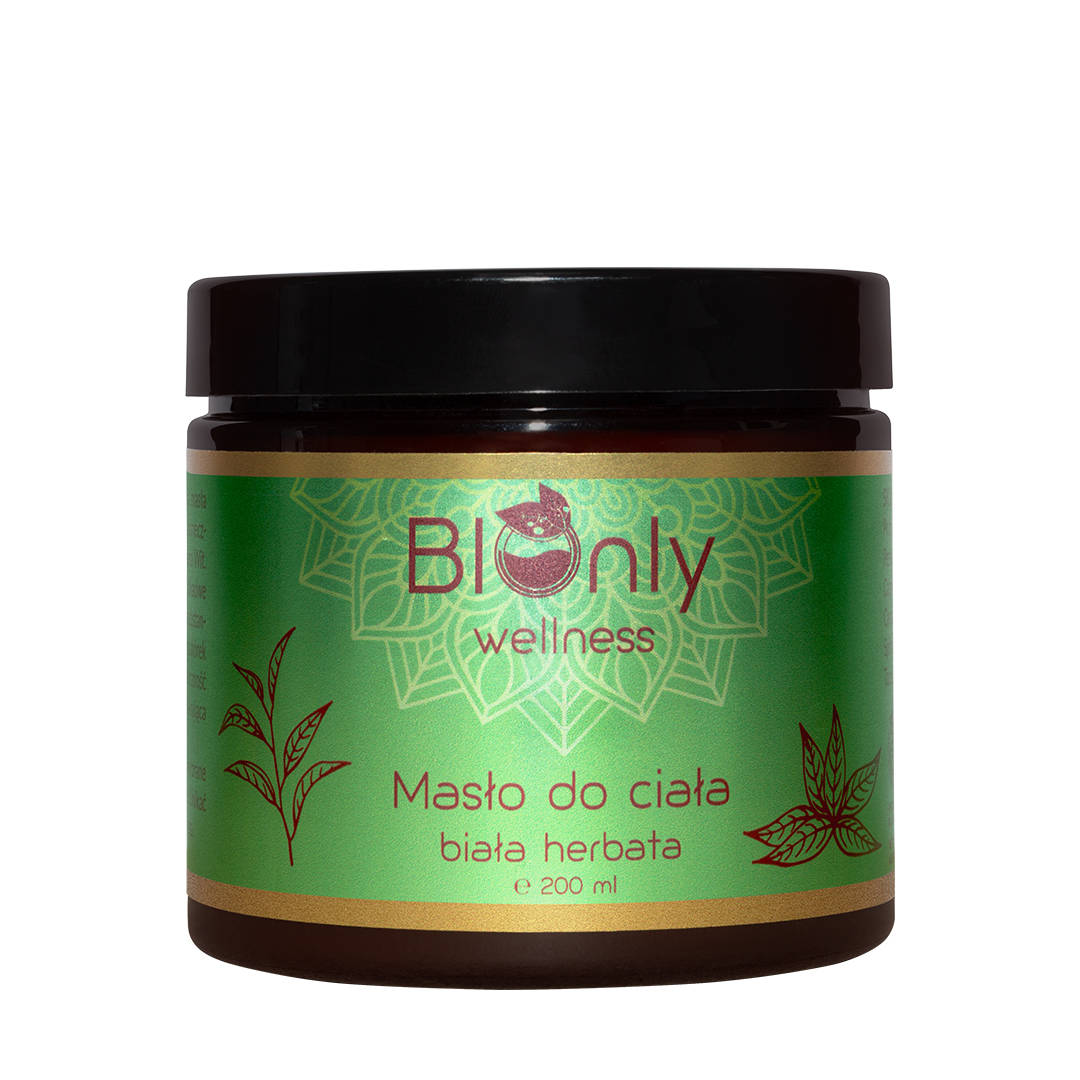 Masło do ciała biała herbata wellness 200ml - BIOnly zdjęcie 3