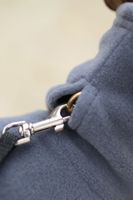 Blue and grey fleece jumpsuit image 3