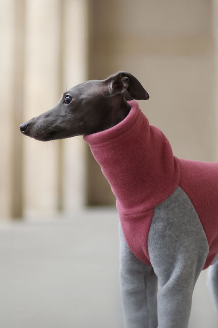 Pink and grey fleece jumpsuit - GreyIggy image 4