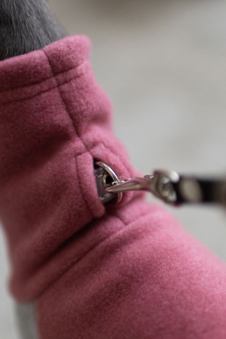 Pink and grey fleece jumpsuit - GreyIggy image 2