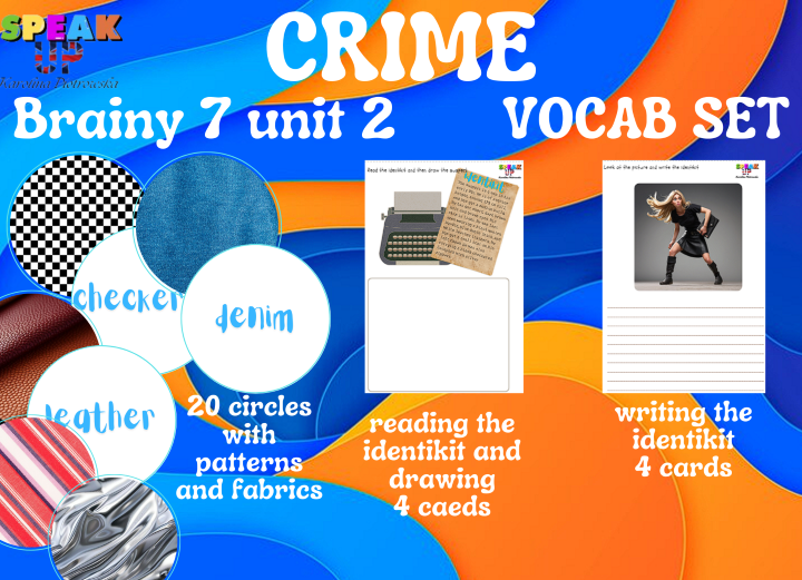 CRIME Brainy 7 Unit 2 Extra Resources SET - Speak UP zdjęcie 2