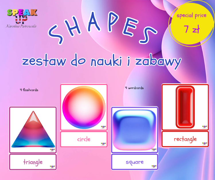 SHAPES - zestaw do nauki i zabawy - Speak UP zdjęcie 1