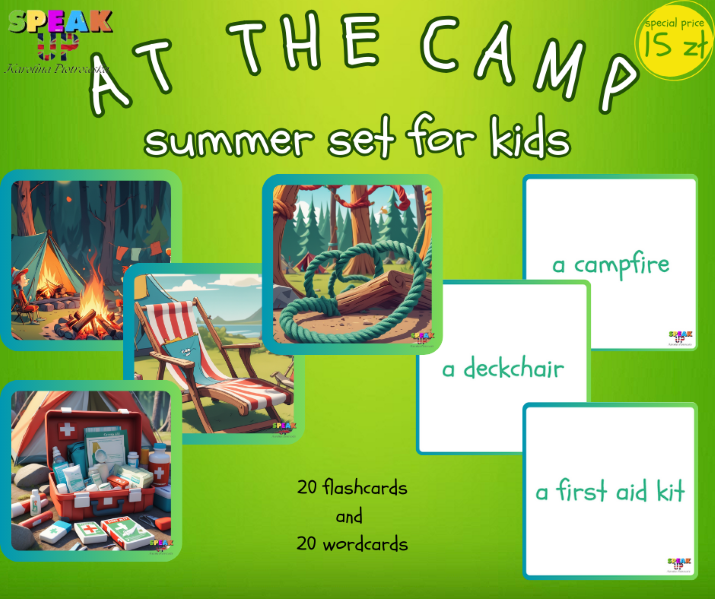 AT THE CAMP - summer set for kids - Speak UP zdjęcie 1