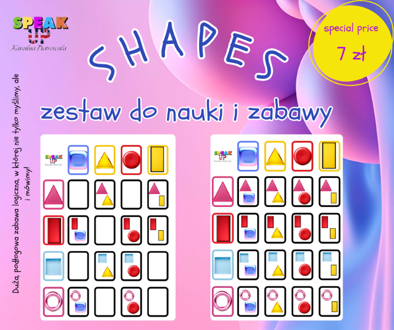 SHAPES - zestaw do nauki i zabawy - Speak UP zdjęcie 4