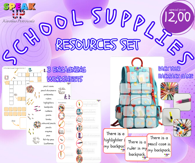 SCHOOL SUPPLIES COMPREHENSIVE SET - Speak UP zdjęcie 3