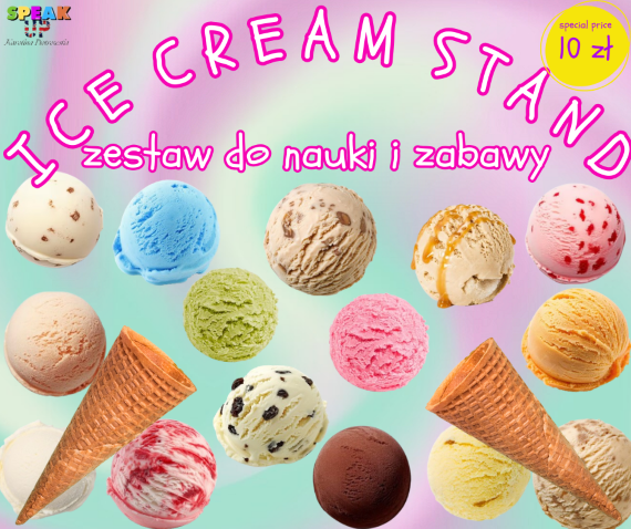 ICE CREAM STAND zestaw do nauki i zabawy - Speak UP zdjęcie 1