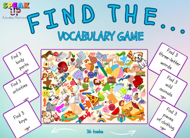 FIND THE... VOCABULARY GAME FOR KIDS - Speak UP zdjęcie 1