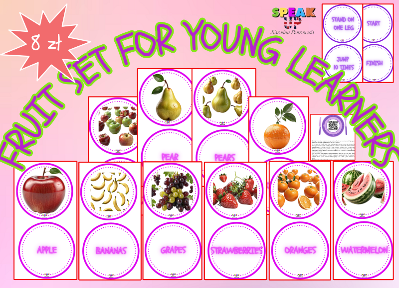 FRUIT SET for young learners zdjęcie 1