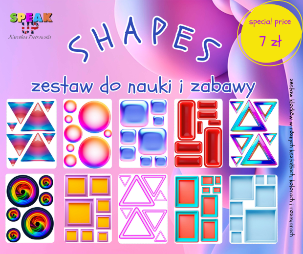 SHAPES - zestaw do nauki i zabawy - Speak UP zdjęcie 2