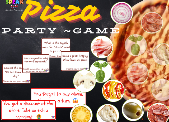 PIZZA PARTY game - Speak UP zdjęcie 1