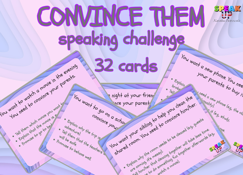 CONVINCE THEM speaking challenge - Speak UP zdjęcie 1