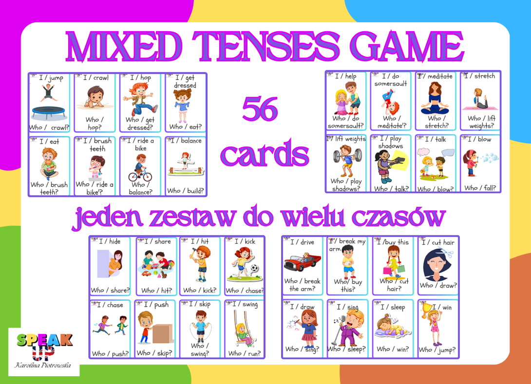 MIXED TENSES GAME - Speak UP zdjęcie 1