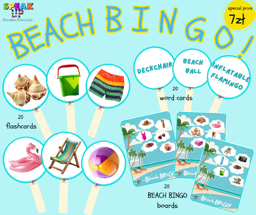 BEACH BINGO game - Speak UP zdjęcie 1