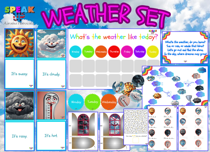 WEATHER - set for kids - Speak UP zdjęcie 1