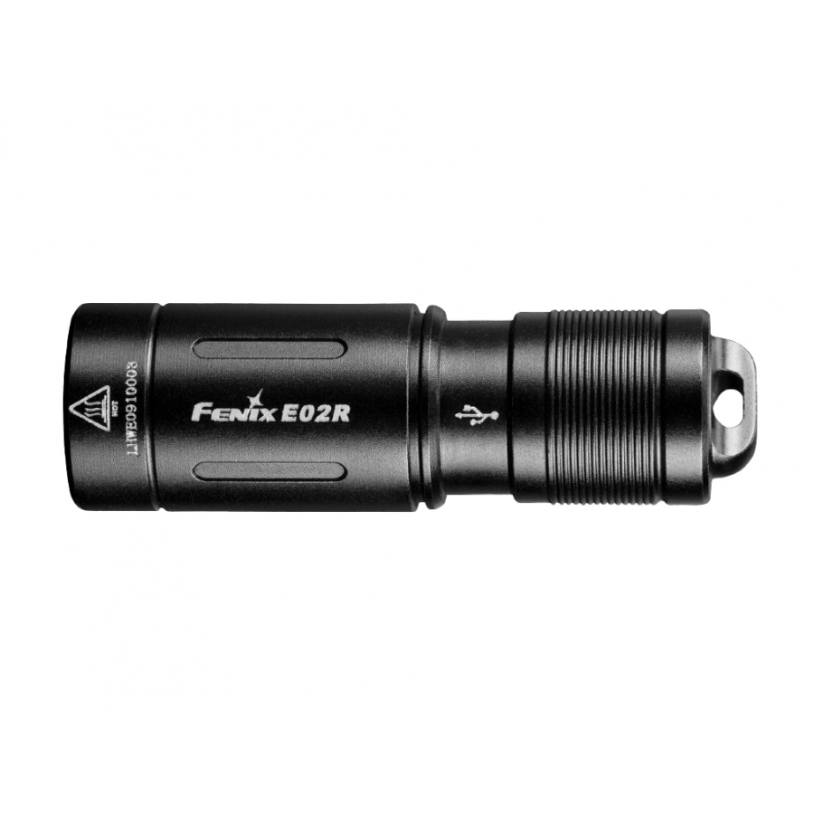 Latarka LED Fenix E02R czarna - Fenix zdjęcie 1