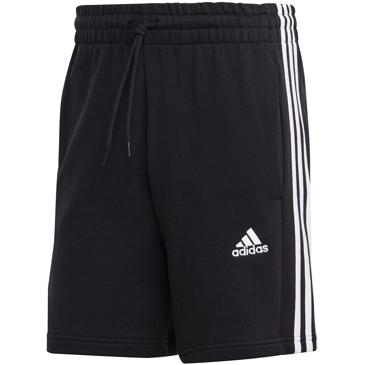 Spodenki męskie adidas Essentials French Terry 3-Stripes czarne IC9435 - ADIDAS zdjęcie 4