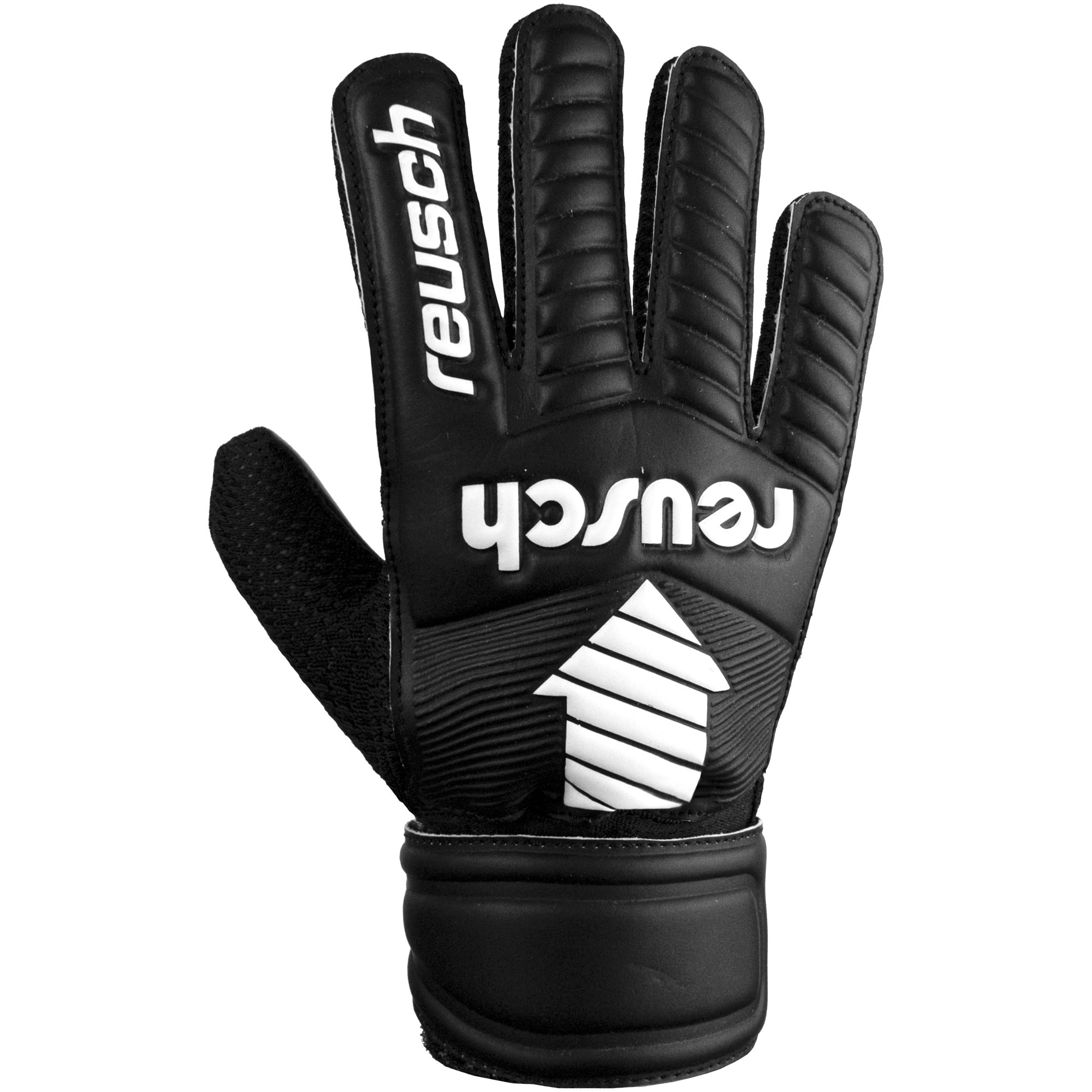 RĘKAWICE BRAMKARSKIE REUSCH LEGACY ARROW SOLID JUNIOR CZARNE 53/72/504/7700 - REUSCH zdjęcie 2