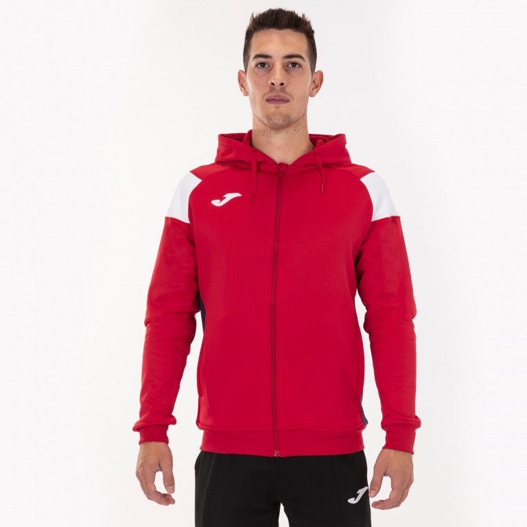 JOMA JACKET HOODIE POLY CREW III JUNIOR RED-WH-NAV 101271.602 - JOMA zdjęcie 1