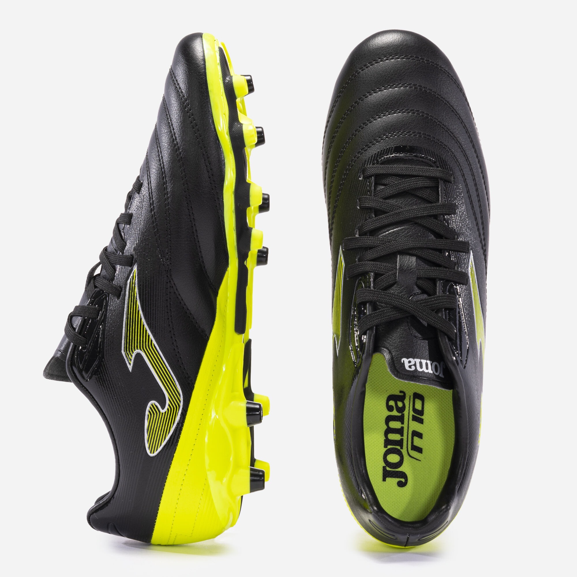 BUTY PIŁKARSKIE LANKI JOMA NUMERO-10 N10S2331FG BLACK-LEMON - JOMA zdjęcie 1