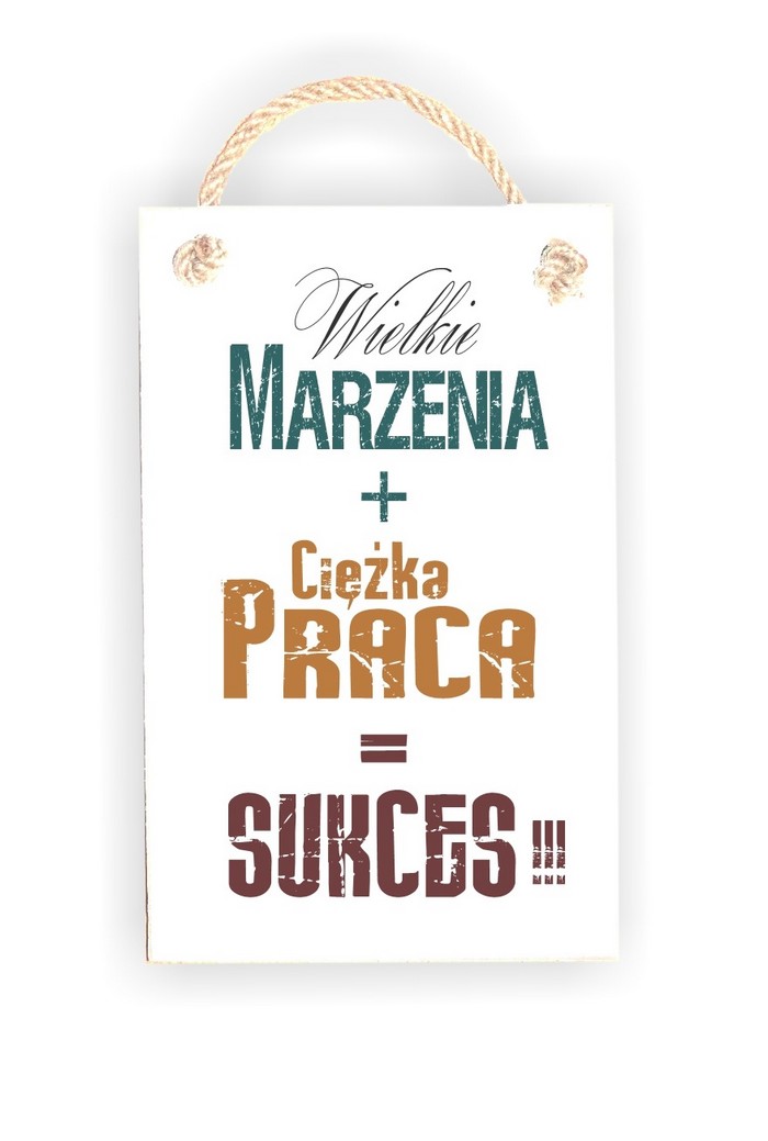 Tabliczka 06 -  Marzenia + ciężka... - TC/06/169 zdjęcie 1