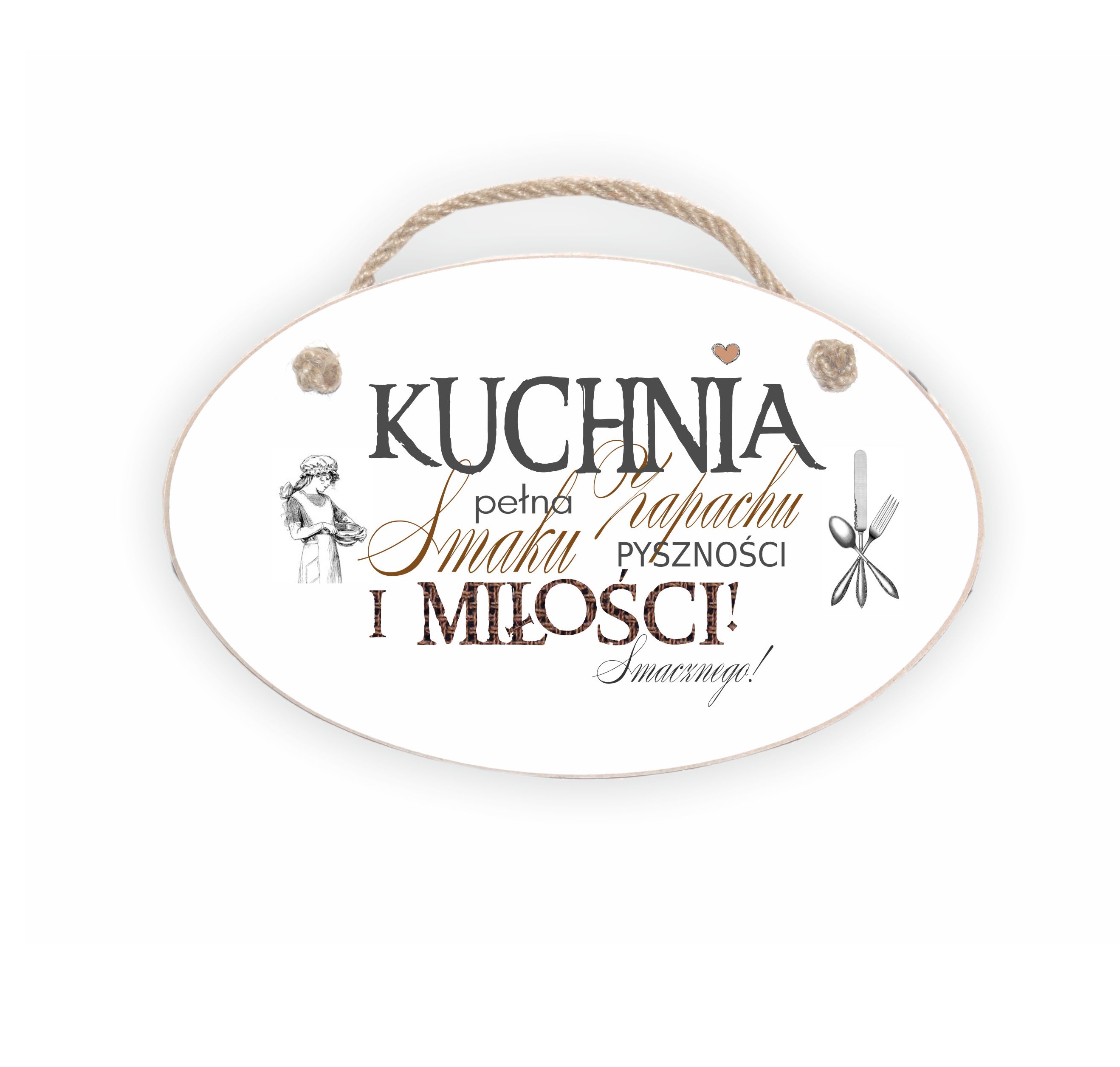 Zawieszka Elipsa 05 - Kuchnia pełna zapachu... - E/05/103 zdjęcie 1