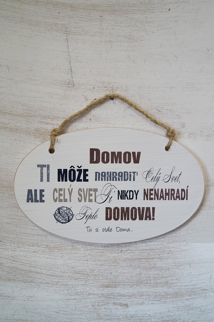 Zawieszka Elipsa 01 - Domov ti moze nahradit cely svet... - E/01/10SK zdjęcie 1